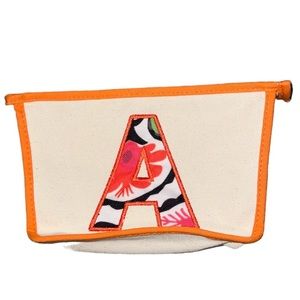 “A” Initial Cosmetic Bag